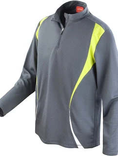 Spiro S 178X Tréninkový top s "1/4" zip s dlouhým rukávem 29.178X charcoal/lime/white