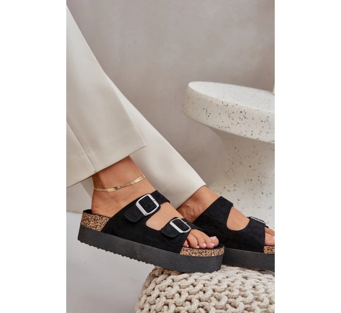 Dámské sandály na masivní platformě se černé model 21685371 - Boto Dámské sandály na masivní platformě se černé model 21685371 - Boto