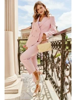 Sandály S Pletením Na Podpatku Růžové model 21699997 - Boto Sandály S Pletením Na Podpatku Růžové model 21699997 - Boto