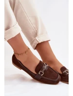 Dámské Mokasíny S Ozdobou Hnědé Palerina Dámské Mokasíny S Ozdobou Hnědé Palerina