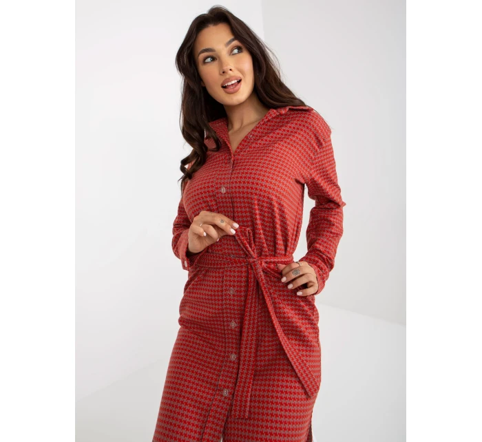 Sukienka LK SK model 21110889 pomarańczowy - FPrice Sukienka LK SK model 21110889 pomarańczowy - FPrice