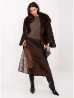 Spódnica MI SD model 21747076 brązowy - FPrice