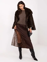 Sukně MI SD 3287.36 hnědá