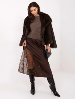 Sukně MI SD 3287.36 hnědá