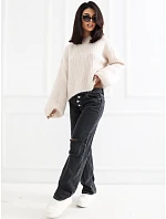 Sweter PM SW model 22334095 jasny beżowy - FPrice Sweter PM SW model 22334095 jasny beżowy - FPrice