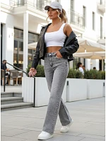 Jeansy damskie wide leg stan szare model 22123843 - FashionStreet