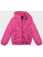 Růžová prošívaná bunda se stojáčkem Miss TiTi (2481)