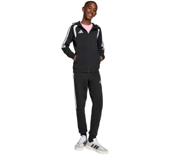 Dětská mikina adidas Tiro 26 League Sweat Full Zip Hoodie černá KF3324 Dětská mikina adidas Tiro 26 League Sweat Full Zip Hoodie černá KF3324