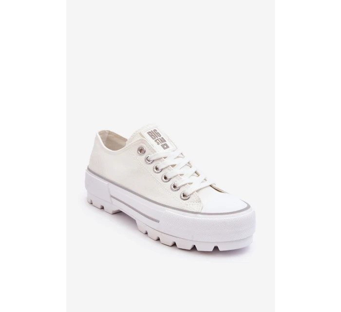 Látkové tenisky na platformě Big Star model 21610273 Bílá - Big Star Shoes