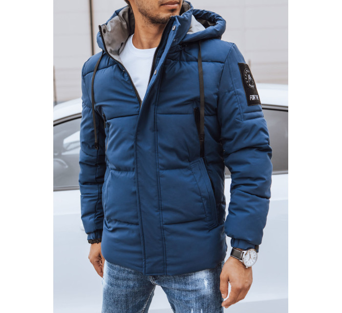 Pánská zimní prošívaná bunda, tmavě modrá, Dstreet TX4462
