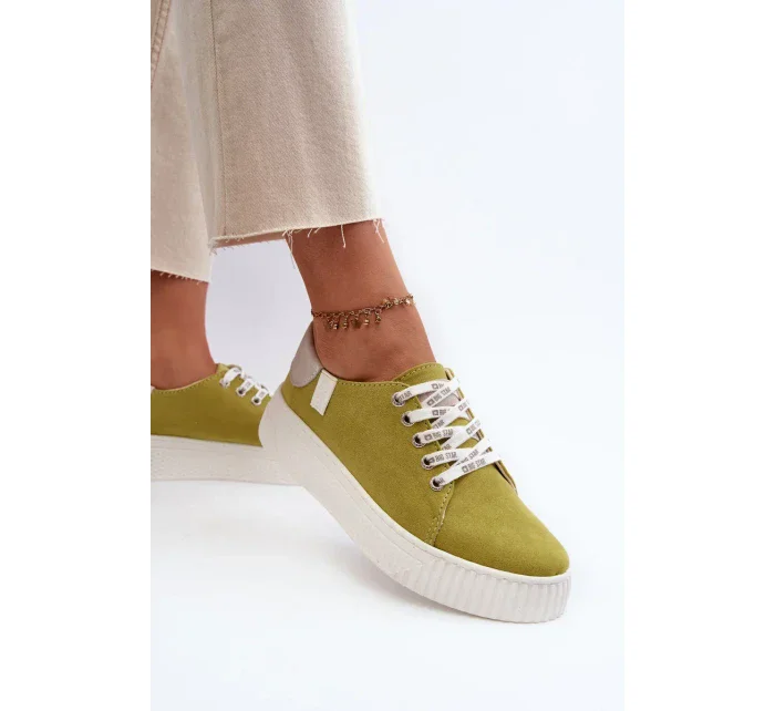 Dámské tenisky MEMORY FOAM SYSTEM BIG STAR Lime Dámské tenisky MEMORY FOAM SYSTEM BIG STAR Lime