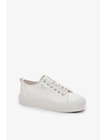 Dámské tenisky na platformě z ECO kůže Big Star – bílé Dámské tenisky na platformě z ECO kůže Big Star – bílé