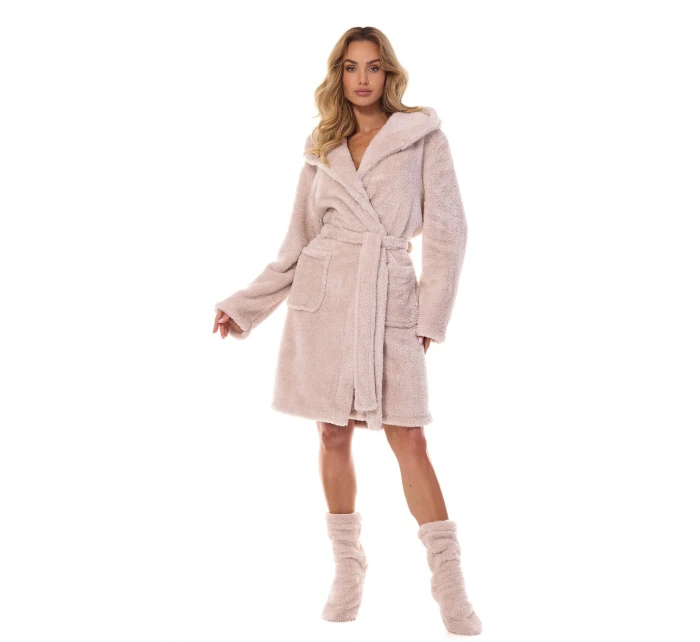 Dámské teplé ponožky model 22022620 Pudr růžová L&L - L&L