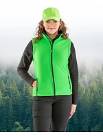 Result R 232F Dámská 2-vrstvá softshell vesta "Printable" 30.232F charcoal/black