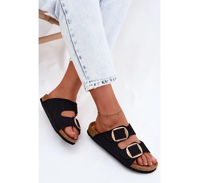 Dámské pantofle na korkové podrážce s  Černé model 22122995 - Lee Cooper