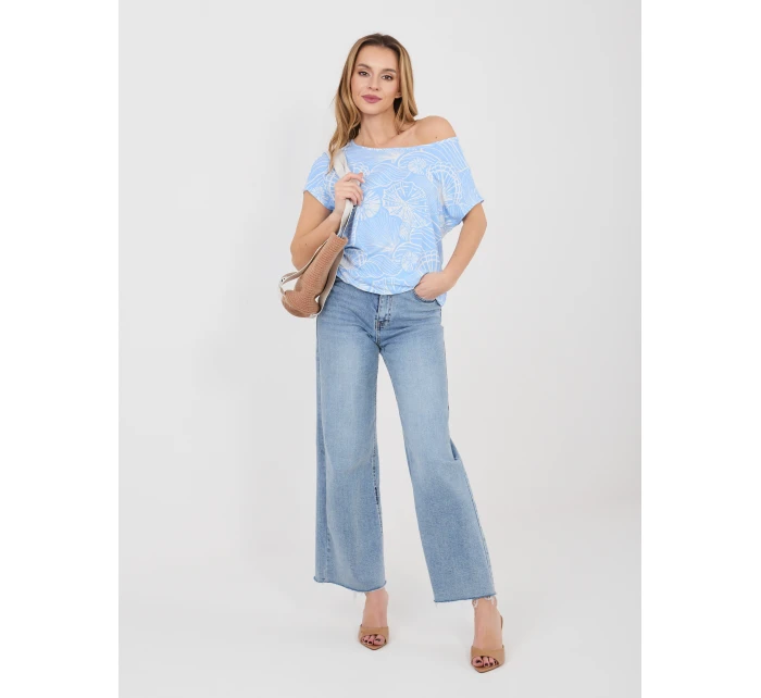 T shirt D12110M02646F jasny niebieski