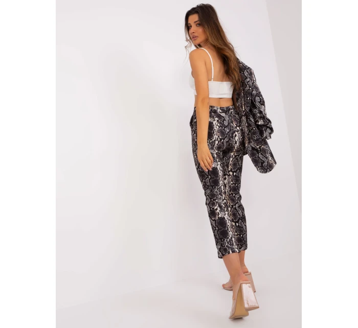 DHJ kalhoty SP 13926 7.52P černá a béžová