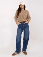 Spodnie jeans SP  ciemny niebieski model 21734326 - FPrice