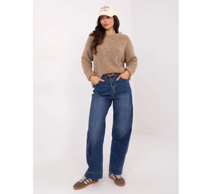 Spodnie jeans SP  ciemny niebieski model 21734326 - FPrice