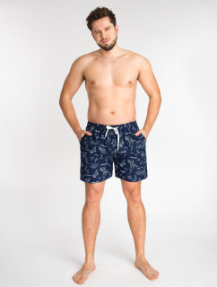 Yoclub Plavky Pánské plážové šortky P2 Navy Blue