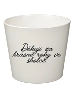 DĚKUJI ZA KRÁSNÉ ROKY VE ŠKOLCE! - malý květináč