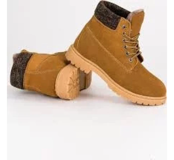 Dámské kožené traperky 37211C - Walkman shoes