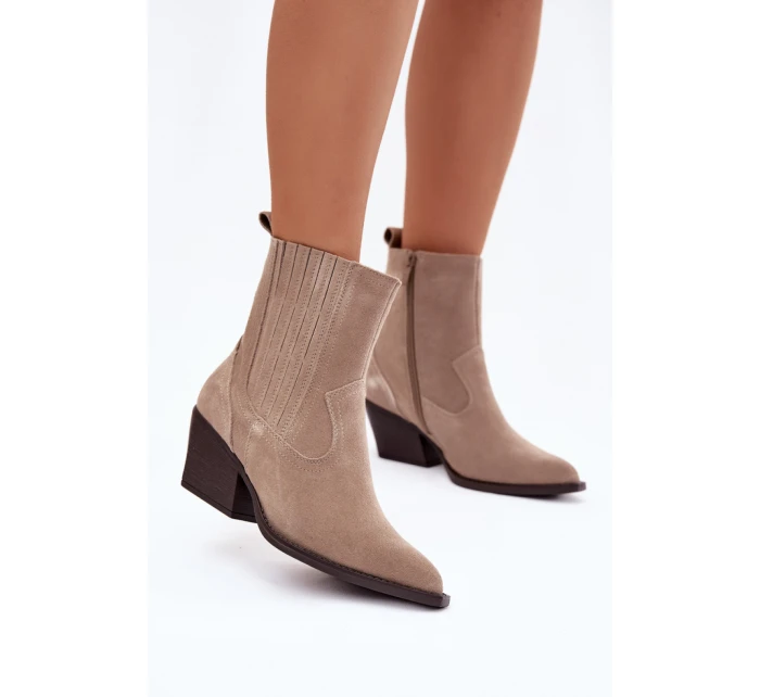 Boty na podpatku  model 222487 Step in style