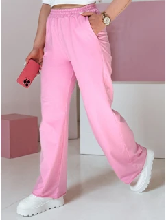 Dámské tepláky se širokými nohavicemi DRESLINA růžová FashionStreet UY2691