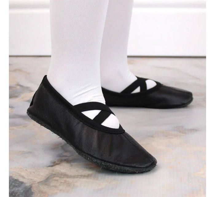 Dívčí kožené baleríny černé model 17296811 - Nazo Dívčí kožené baleríny černé model 17296811 - Nazo