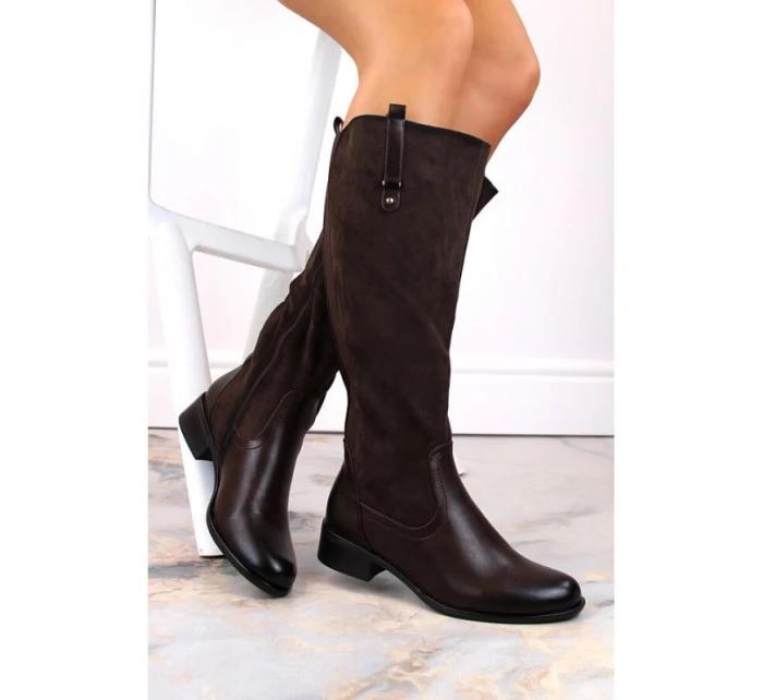 Jezzi W JEZ410B hnědé zateplené boty