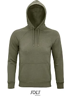 SOL'S Stellar Unisex raglánová mikina s kapucí z bio bavlny 25.3568 khaki SOL'S Stellar Unisex raglánová mikina s kapucí z bio bavlny 25.3568 khaki