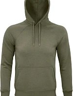 SOL'S Stellar Unisex raglánová mikina s kapucí z bio bavlny 25.3568 khaki