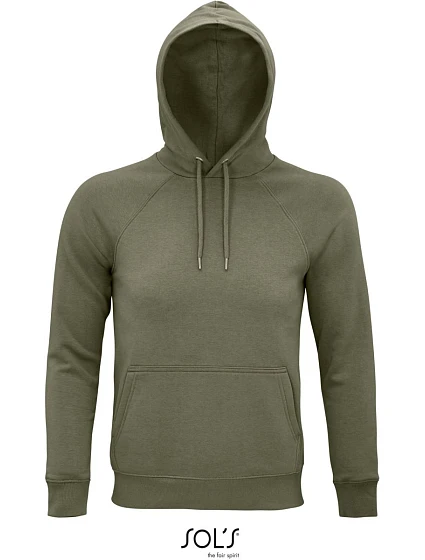 SOL'S Stellar Unisex raglánová mikina s kapucí z bio bavlny 25.3568 khaki SOL'S Stellar Unisex raglánová mikina s kapucí z bio bavlny 25.3568 khaki