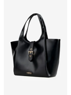 Shopper taška s přezkou NOBO BAG6010-020 Černá
