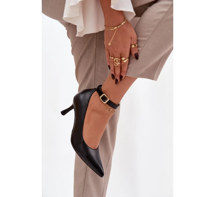 Lodičky s páskem černé model 21757642 - Boto