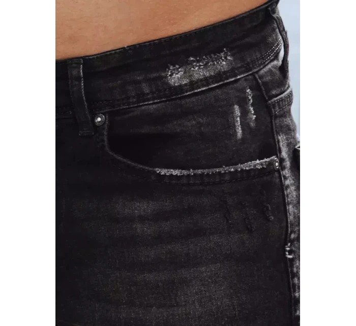 Pánské černé džínové kalhoty FashionStreet UX3830 Pánské černé džínové kalhoty FashionStreet UX3830