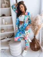 Dámské tyrkysové kalhoty FLOWER GARDEN FashionStreet UY1480 Dámské tyrkysové kalhoty FLOWER GARDEN FashionStreet UY1480