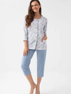 Pyžamo Luna 388 3/4 3XL Z25/26 dámské rozepínací
