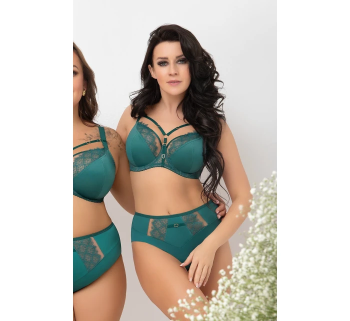 Gorsenia B004 Kasja Brazilské kalhotky Zelená S-2XL