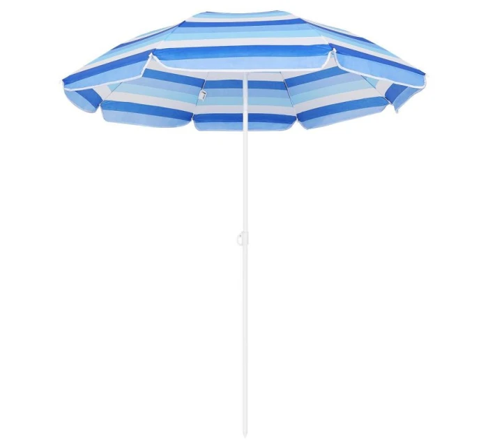 BALKONOVÝ PLÁŽOVÝ SLUNEČNÍK 180CM MODRÁ LINIE 1048819