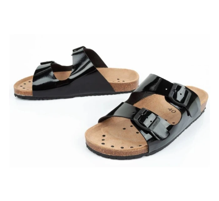 Sandály Black W pracovní žabky model 17524799 - Abeba Sandály Black W pracovní žabky model 17524799 - Abeba