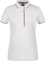 JN Dámské piqué polo s kontrastní légou 02.0 white/red model 22489028 - Daiber