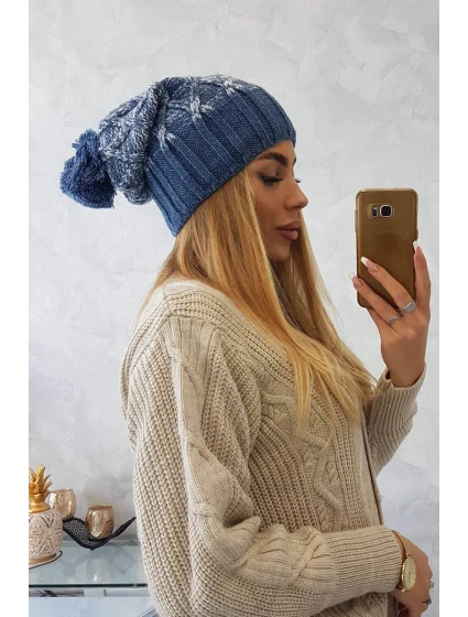Milano fleecová čepice K203 denim model 18749927 - K-Fashion Milano fleecová čepice K203 denim model 18749927 - K-Fashion