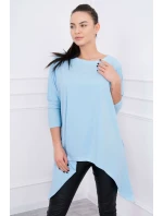 Oversize halenka v modré barvě