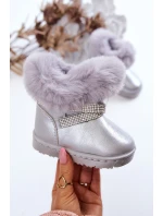 dětské sněhule s kubickými zirkony stříbrný Hollee dětské sněhule s kubickými zirkony stříbrný Hollee