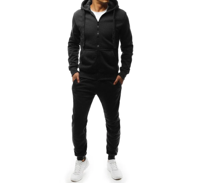 Pánská černá tepláková souprava Dstreet model 21962986 - FashionStreet Pánská černá tepláková souprava Dstreet model 21962986 - FashionStreet