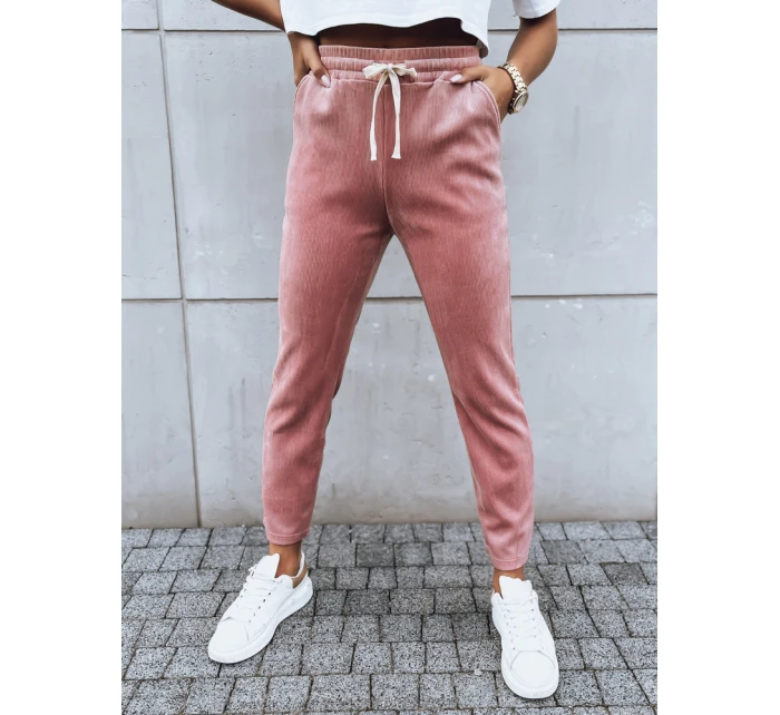 Dámské tepláky růžové model 21970909 - Dstreet Dámské tepláky růžové model 21970909 - Dstreet