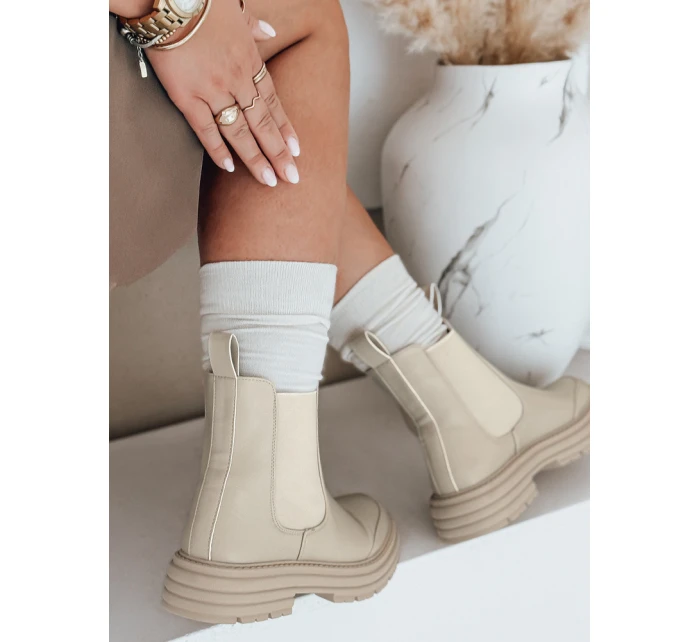 Dámské boty na platformě béžové model 21981077 - Dstreet