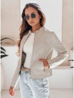 Dámská kožená bunda LOVEBIKER šedá FashionStreet TY5214