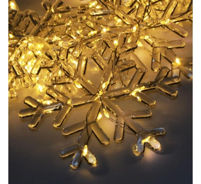 Světelný závěs 120x120 CM 232LED COOL WHITE SNOW BLOWS